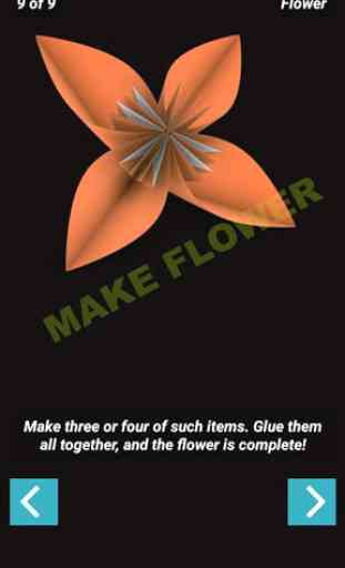 Origami Flower 3D Paper Fold 4