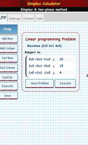 Simplex Algorithm Calculator 1