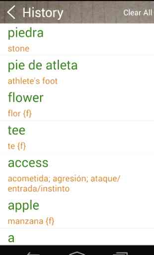 Spanish English Dictionary 4