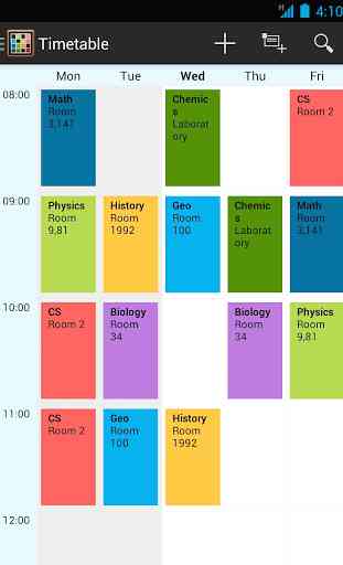 Timetable 2