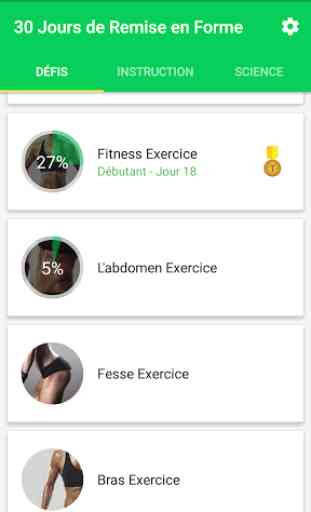 30 Jours - Fitness Challenge 1
