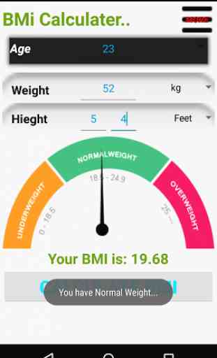 BMI Calculator: Weight Control 4
