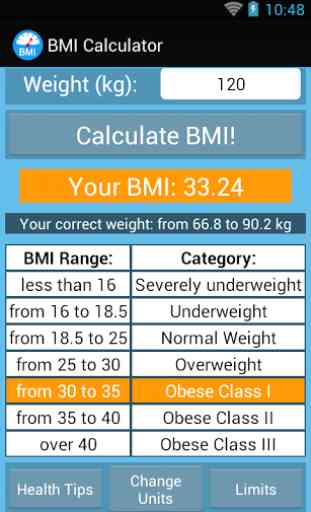 BMI Calculatrice 3