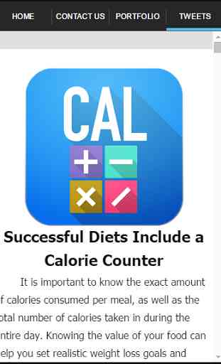 Calculatrice de calories compt 4