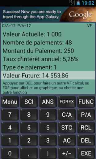 Calculatrice Financière 1