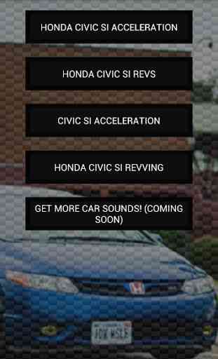 Engine sounds Honda Civic Si 1