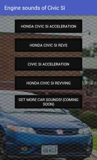 Engine sounds Honda Civic Si 2