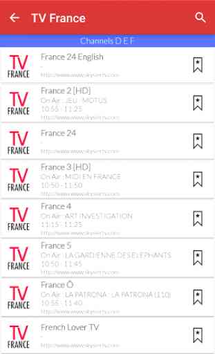 France TV en direct Guide 3