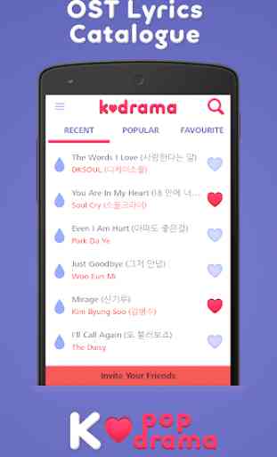 K-drama OST Lyrics 1