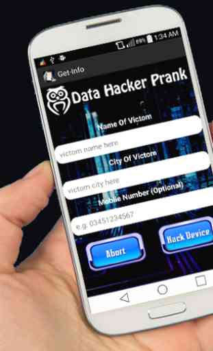Mobile Hacker de données Prank 3