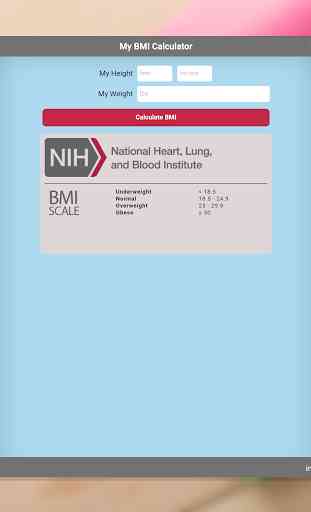 NIH BMI Calculator 3