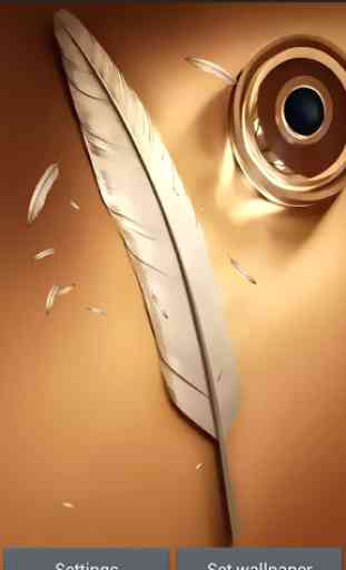 Note feather wallpaper 1