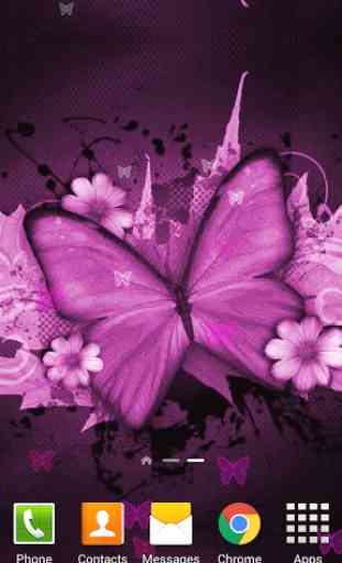 Papillon Rose Fond D'ecran 1