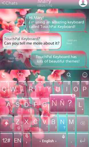 Peach Blossom Keyboard Theme 3
