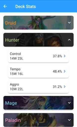 Stats for Hearthstone 4