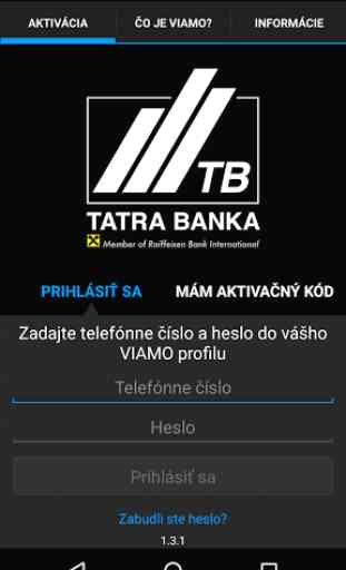 Tatra banka VIAMO 1