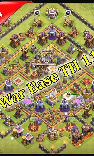 War Base Map COC TH 11 1