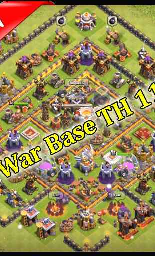 War Base Map COC TH 11 4