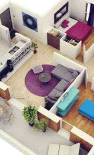 3D moderne Design House 4