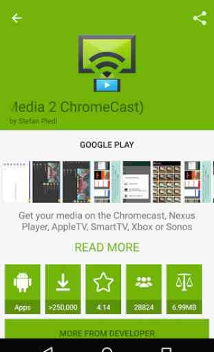 Cast Store de ChromeCast Apps 2