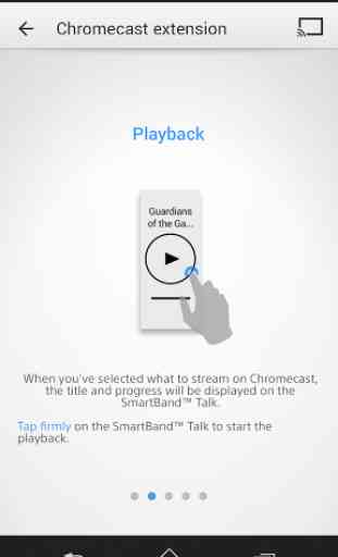 Chromecast pr Smartband™ Talk 3