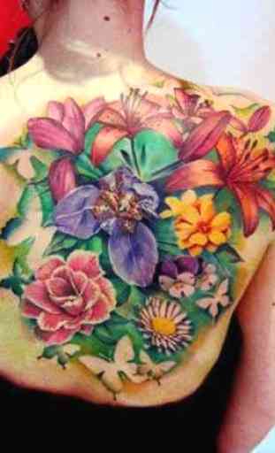 Flower Design Tattoo 1