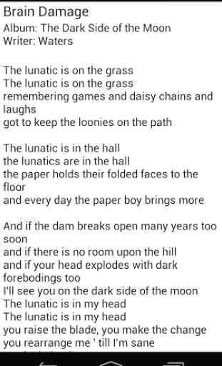 Pink Floyd Lyrics 2