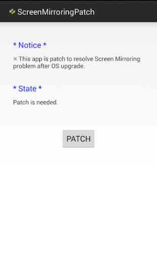 ScreenMirroring Patch 1