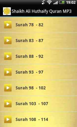 Shaikh Ali Huthaify Coran MP3 1