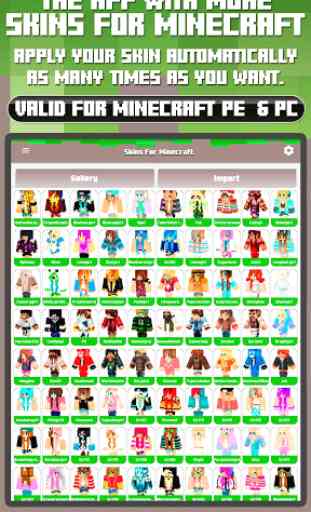 Skins pour Minecraft PE & PC 1
