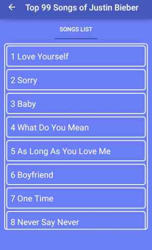Top 99 Songs of Justin Bieber 2