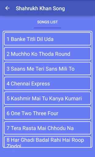 Top Songs of Shahrukh Khan 2