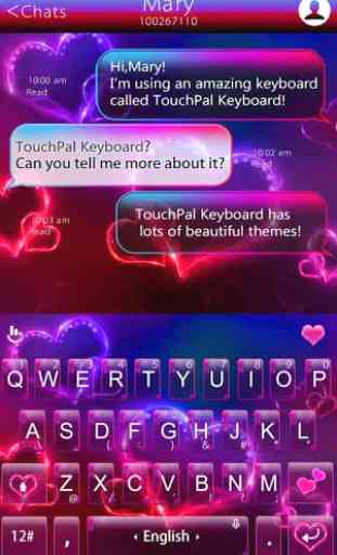 TouchPal Amour Keyboard Theme 2