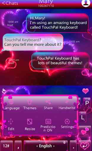 TouchPal Amour Keyboard Theme 3