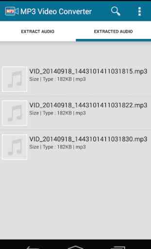 Vidéo MP3 converti 3