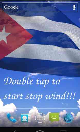 3D Cuba Flag Live Wallpaper 1