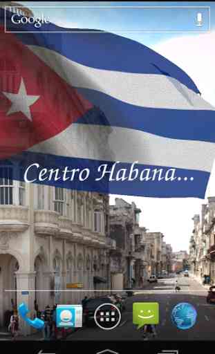 3D Cuba Flag Live Wallpaper 3