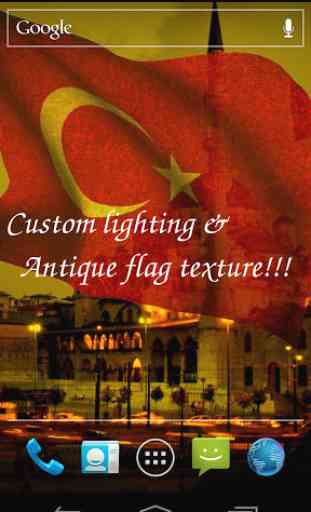 3D Turkey Flag Live Wallpaper 3