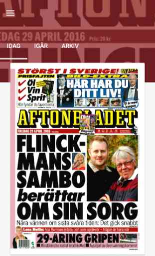 Aftonbladet Tidning 1