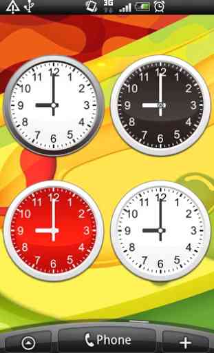 Analog clocks widget – simple 2