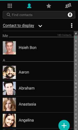 ASUS Contacts Theme - Dark 2