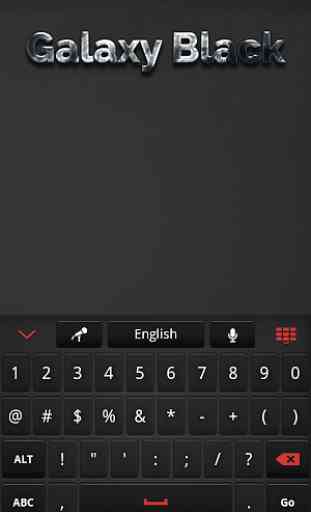 Black Keyboard for Galaxy 2