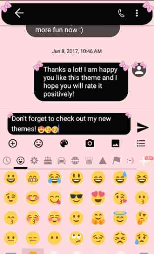 Bow Pink SMS Messages 4