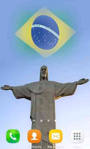 Brésil Drapeau Fond D Écran 3d 3