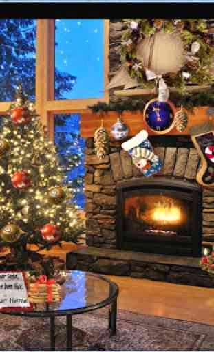 Christmas Fireplace LWP 3