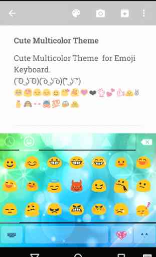Cute Multicolor Emoji Keyboard 2