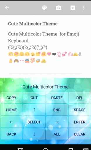Cute Multicolor Emoji Keyboard 3