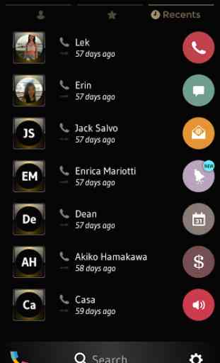 Dusk Gold Contacts & Dialer 4