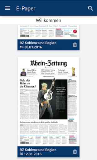 E-Paper der Rhein-Zeitung 1
