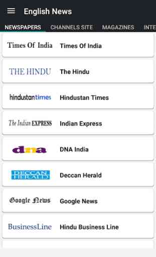 All English Newspapers India 3